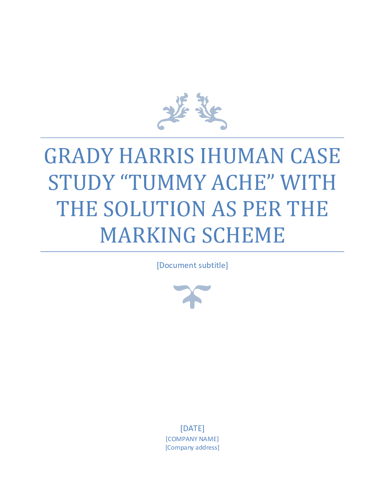 Preview image for iHuman Case study with yields  100% (Grady Harris) Latest